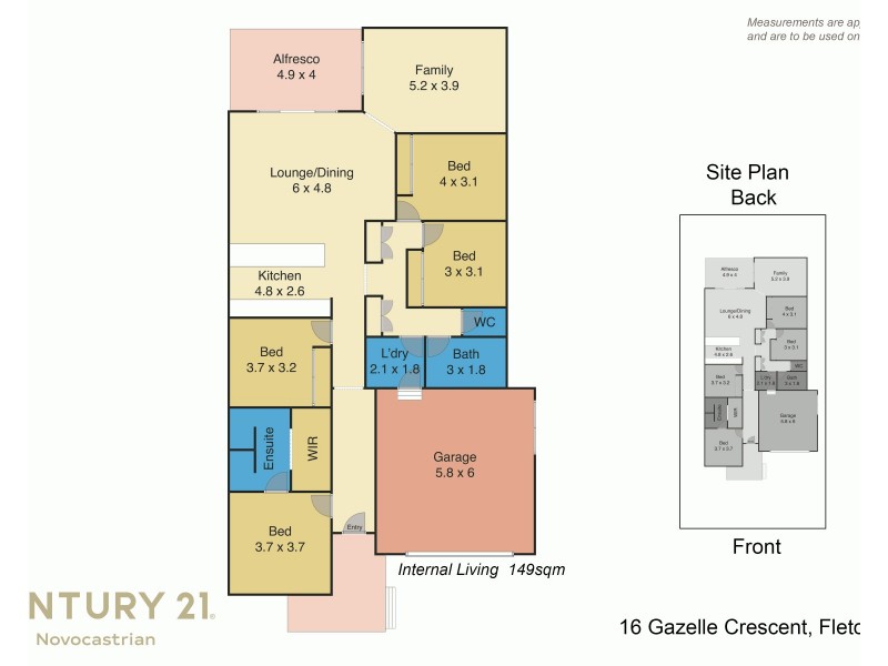 16 Gazelle Crescent, Fletcher NSW 2287 Floorplan