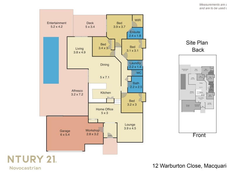 12 Warburton Close, Macquarie Hills NSW 2285 Floorplan