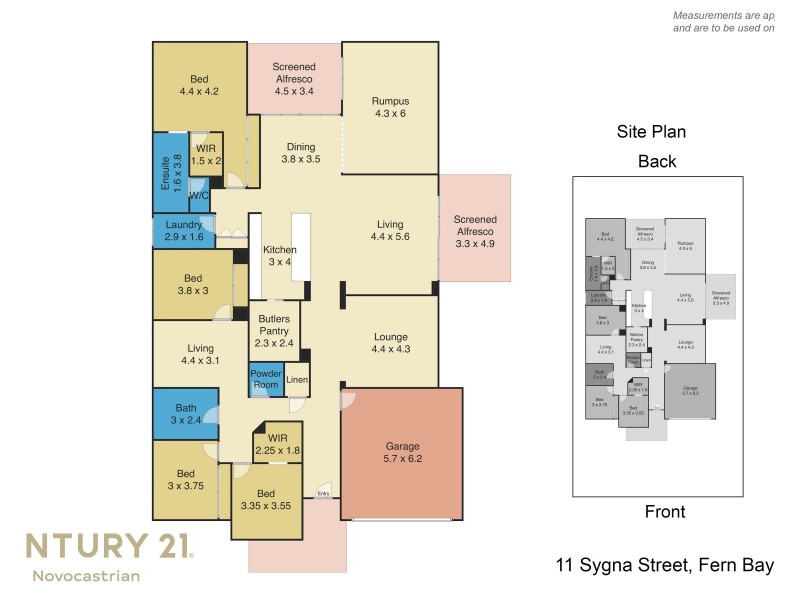 11 Sygna Street, Fern Bay NSW 2295 Floorplan