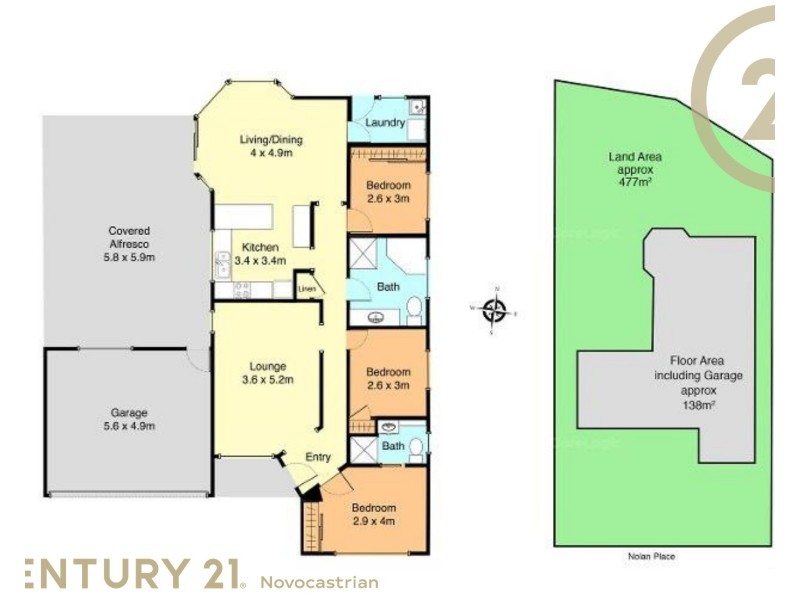 3  Nolan Place, Lambton NSW 2299 Floorplan