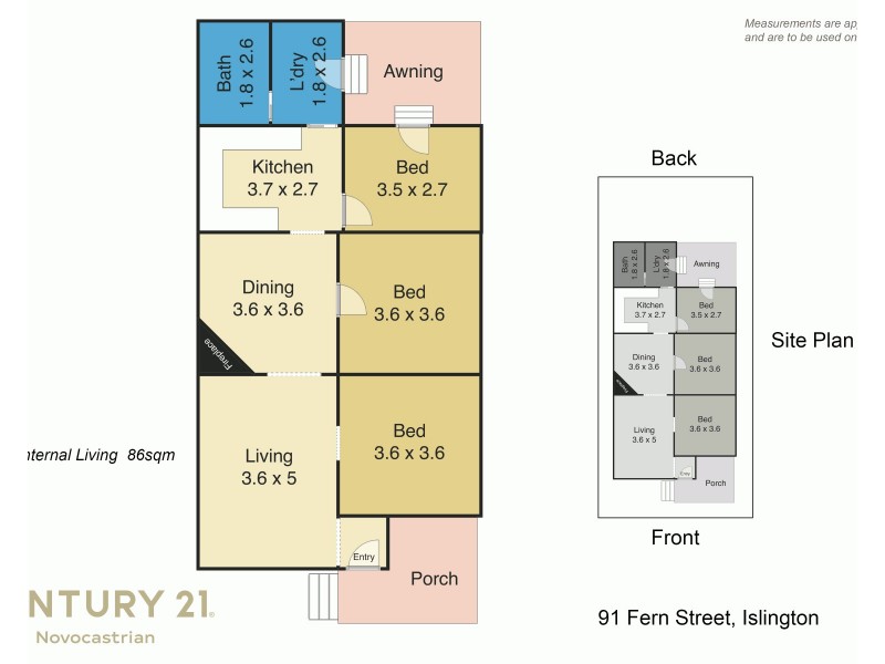 91 Fern Street, Islington NSW 2296 Floorplan