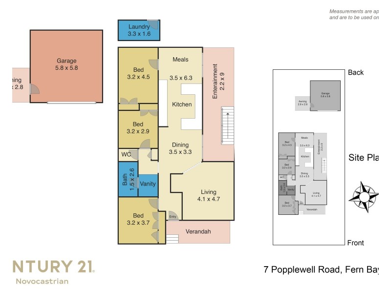7 Popplewell Road, Fern Bay NSW 2295 Floorplan