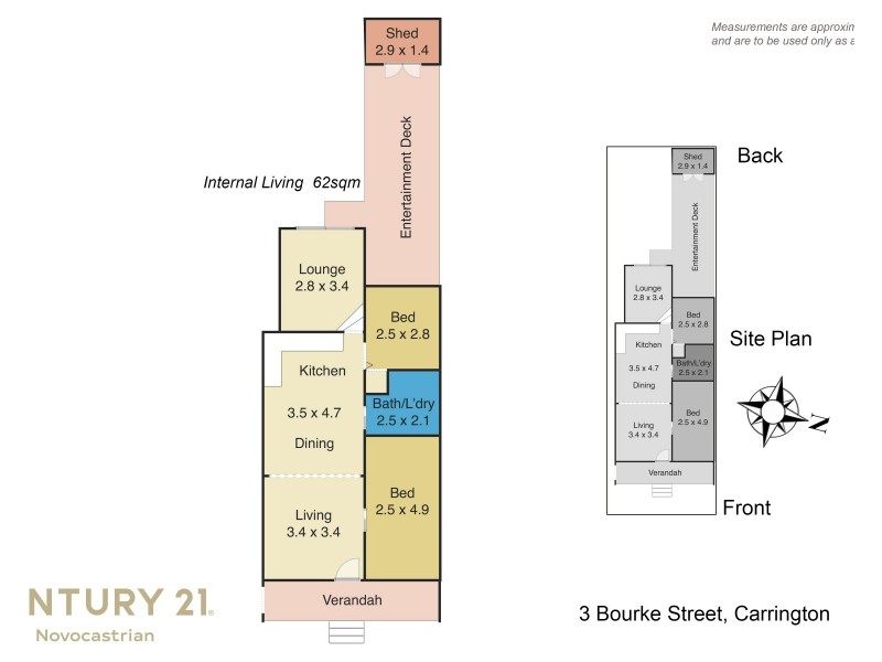 3 Bourke Street, Carrington NSW 2294 Floorplan