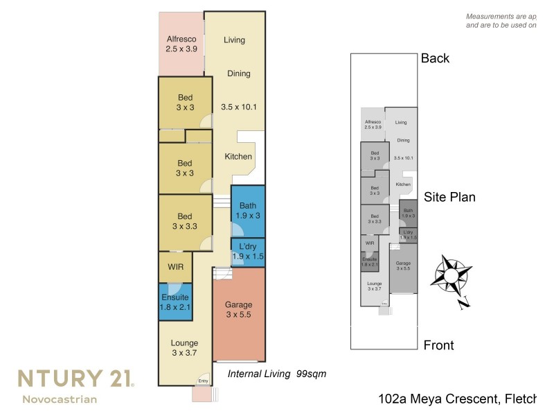 102A Meya Crescent, Fletcher NSW 2287 Floorplan
