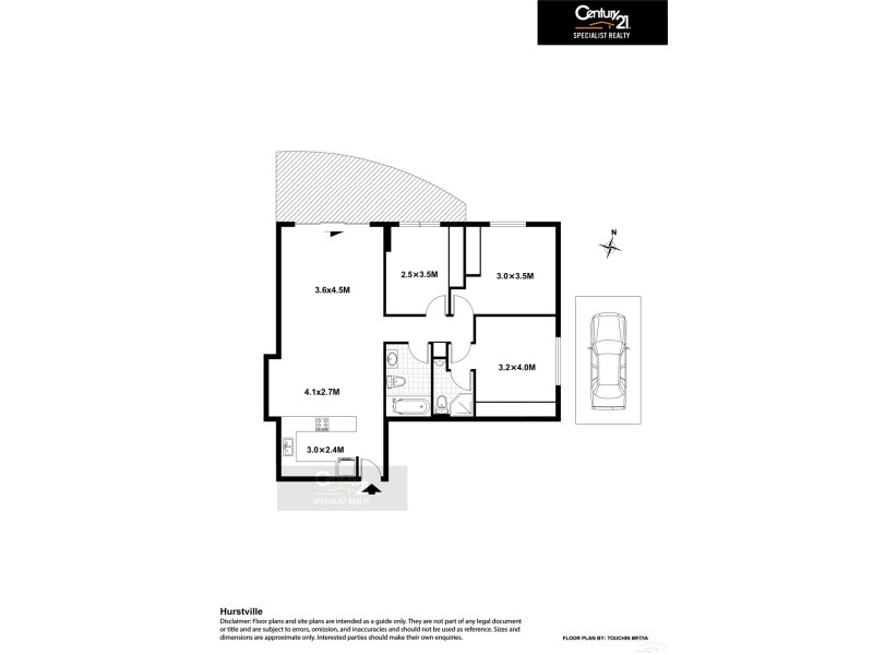 1106/600 Railway Pde, Hurstville NSW 2220 Floorplan