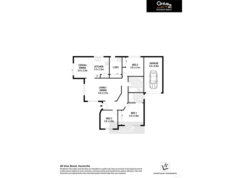 49 Vine Street, Hurstville NSW 2220 Floorplan