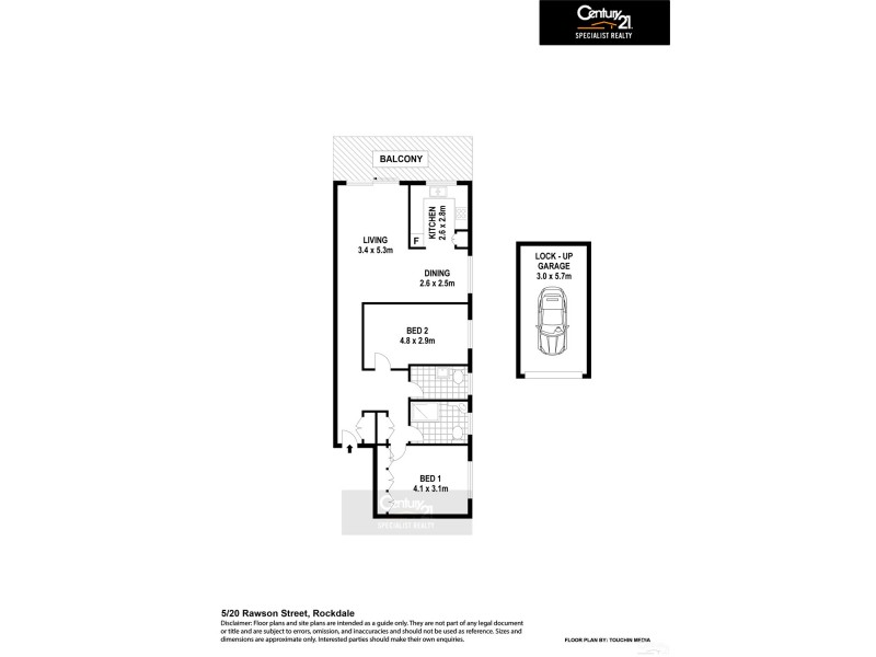 5/20 Rawson Street, Rockdale NSW 2216 Floorplan