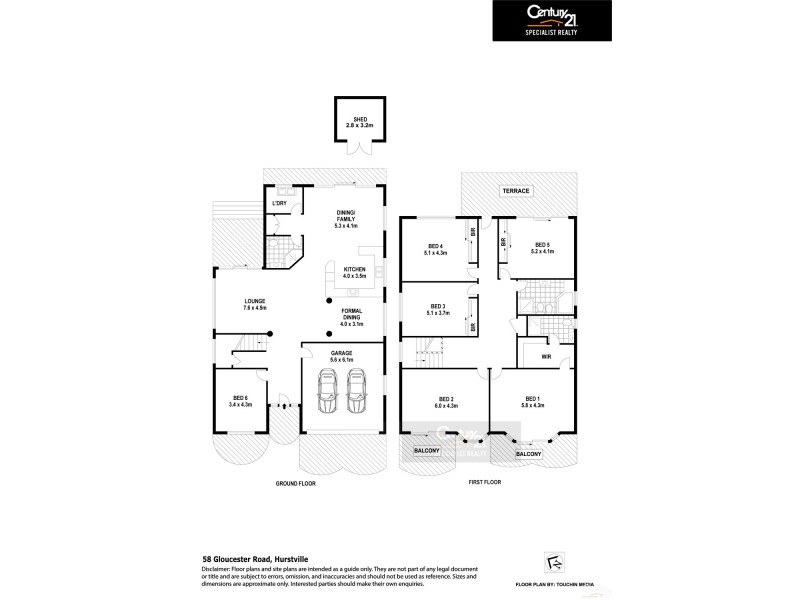 58 Gloucester Road, Hurstville NSW 2220 Floorplan