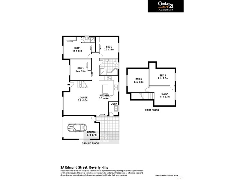 2a Edmund Street, Beverly Hills NSW 2209 Floorplan