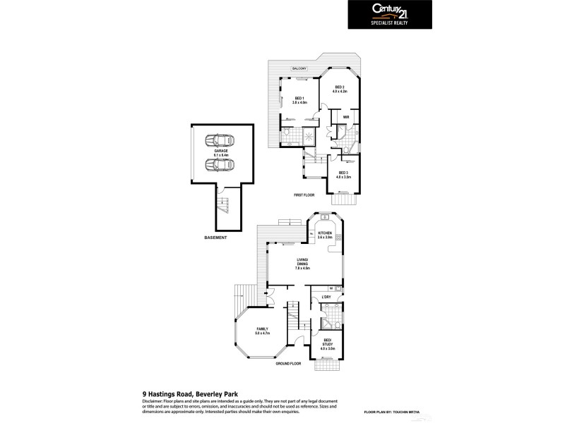 9 Hastings Road, Beverley Park NSW 2217 Floorplan