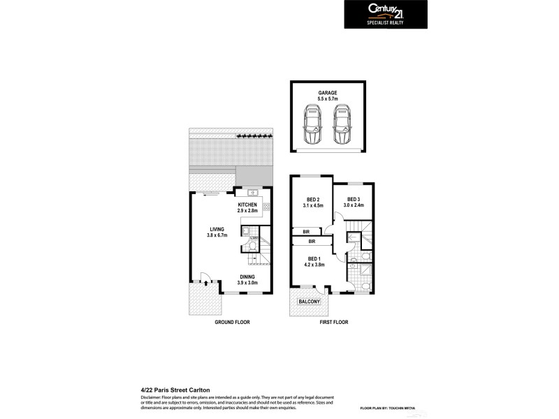 4/22 Paris Street, Carlton NSW 2218 Floorplan