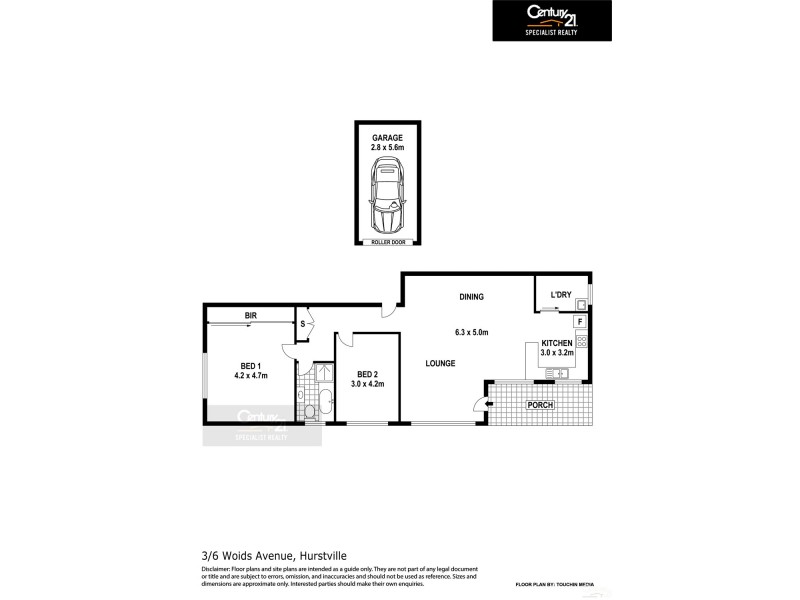 3 / 6 Woids Avenue, Hurstville NSW 2220 Floorplan