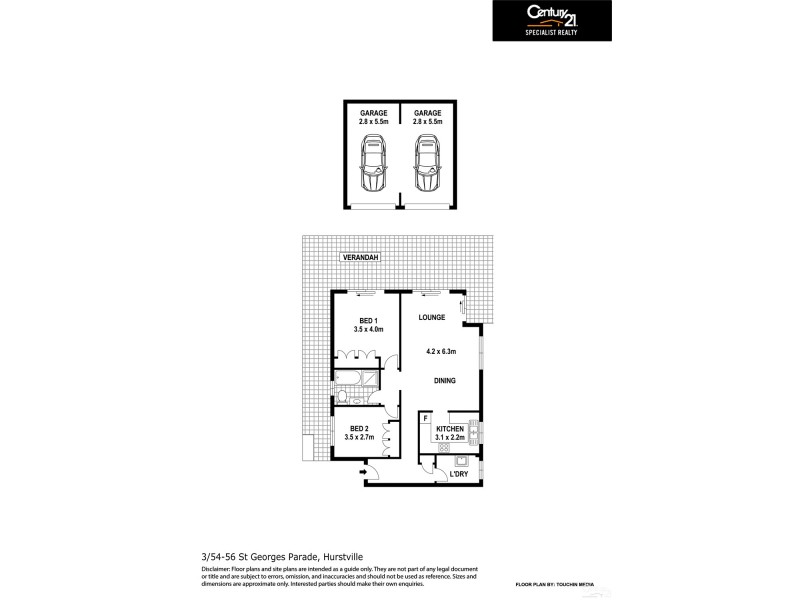 3/54-56 St. Georges Parade, Hurstville NSW 2220 Floorplan
