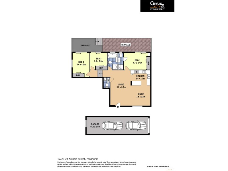 12/20-24 Arcadia Street, Penshurst NSW 2222 Floorplan