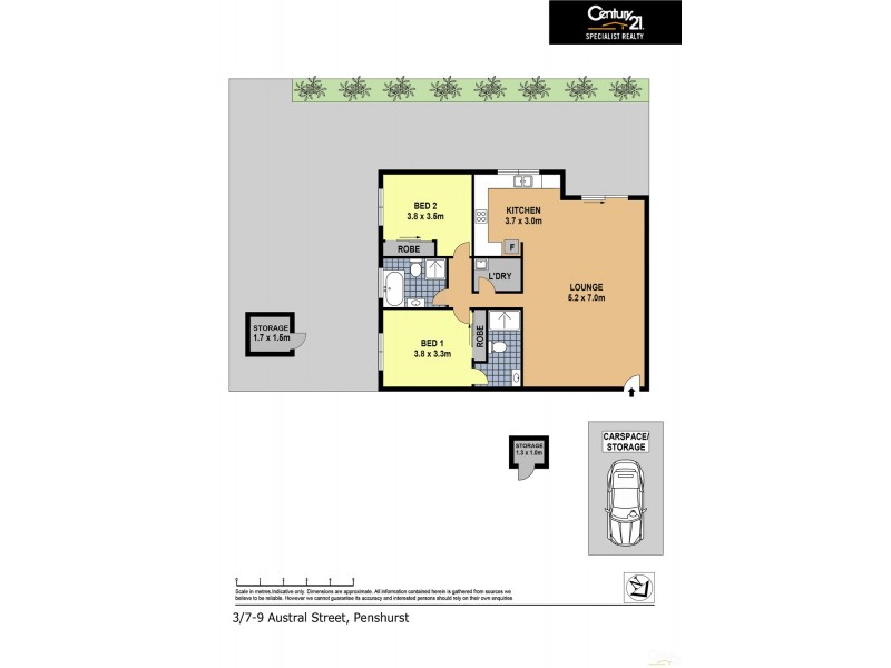 3/7-9  Austral Street, Penshurst NSW 2222 Floorplan