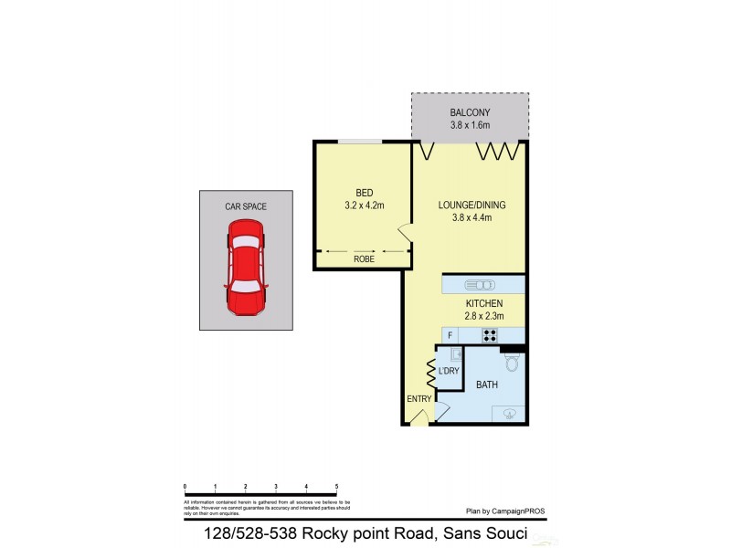 128/528-538 Rocky Point Road, Sans Souci NSW 2219 Floorplan