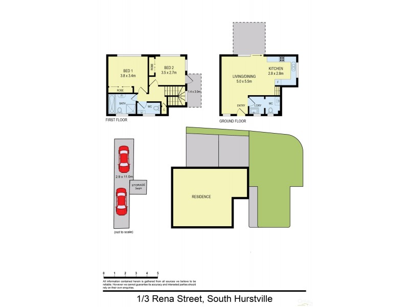 1/3 Rena Street, South Hurstville NSW 2221 Floorplan