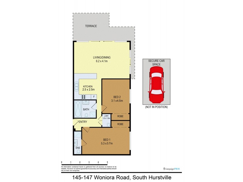 301/145-147 Woniora Road, South Hurstville NSW 2221 Floorplan