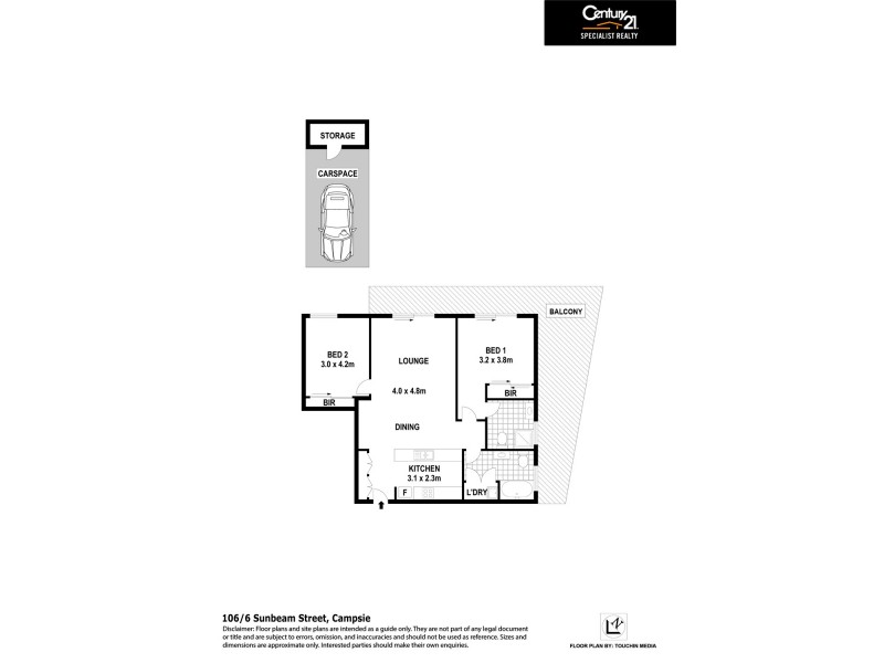 106/6 Sunbeam Street, Campsie NSW 2194 Floorplan