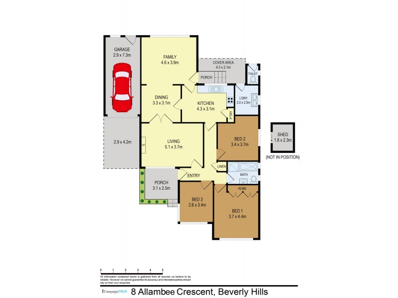 8 Allambee Crescent, Beverly Hills NSW 2209 Floorplan