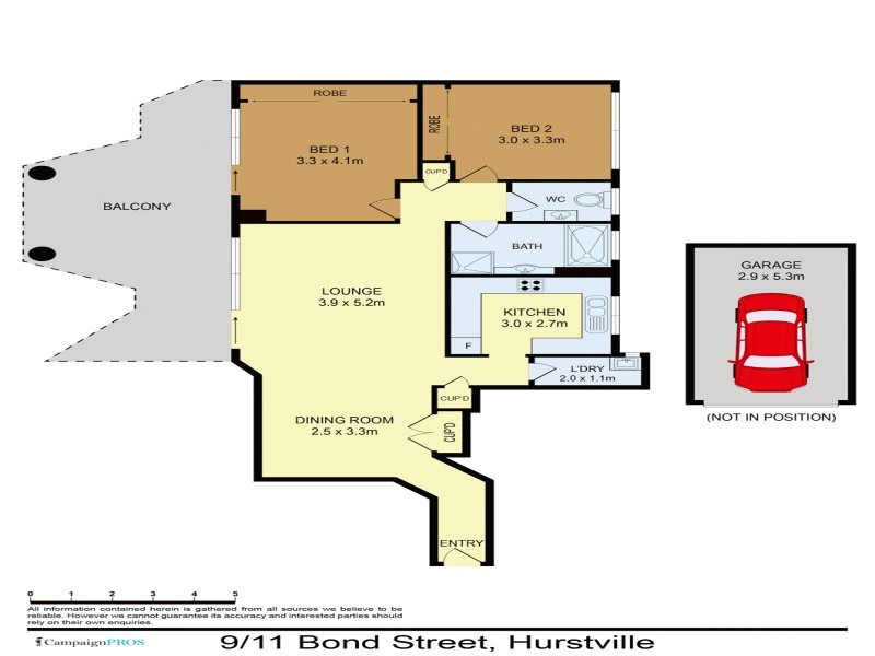 9 / 11 – 15 Bond Street, Hurstville NSW 2220 Floorplan