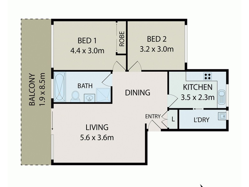 11/2A Jersey Avenue, Mortdale NSW 2223 Floorplan