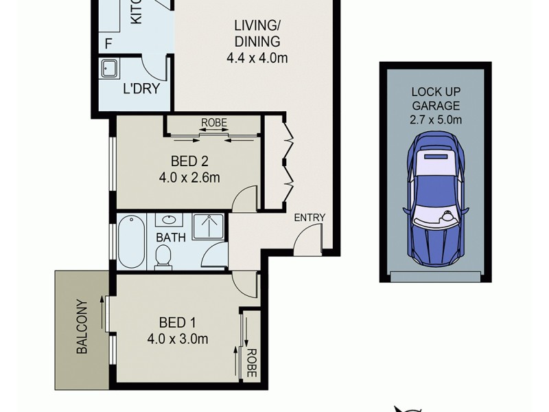 2/12-16 Jersey Avenue, Mortdale NSW 2223 Floorplan