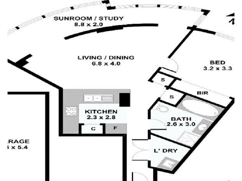 43/323 Forest Road, Hurstville NSW 2220 Floorplan