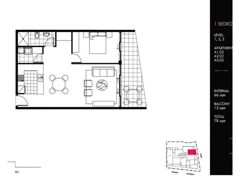 62/395-397 Princes Highway, Rockdale NSW 2216 Floorplan
