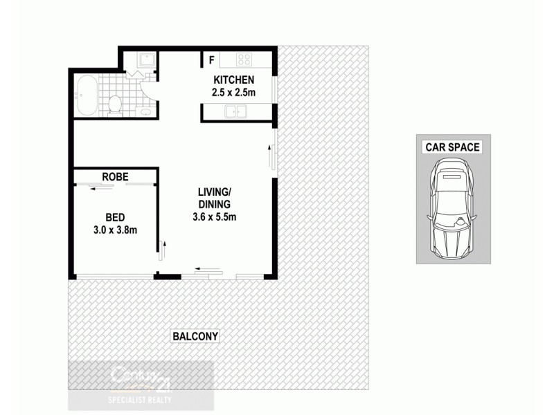 301/103 Forest Road, Hurstville NSW 2220 Floorplan
