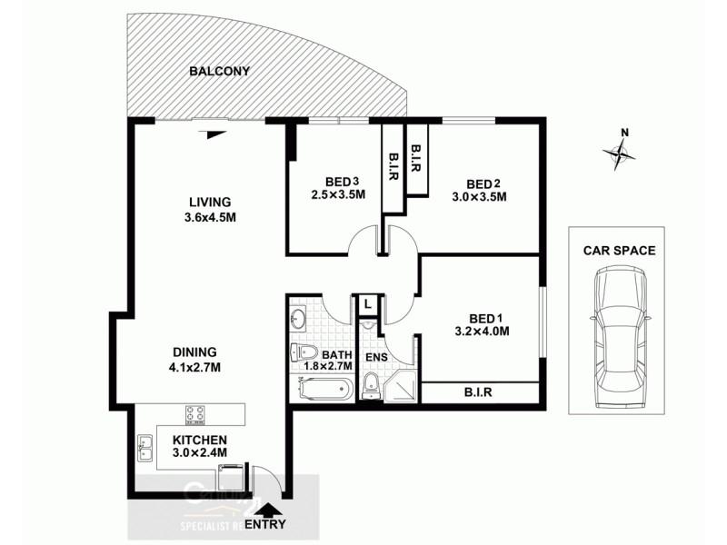 1106/600 Railway Pde, Hurstville NSW 2220 Floorplan