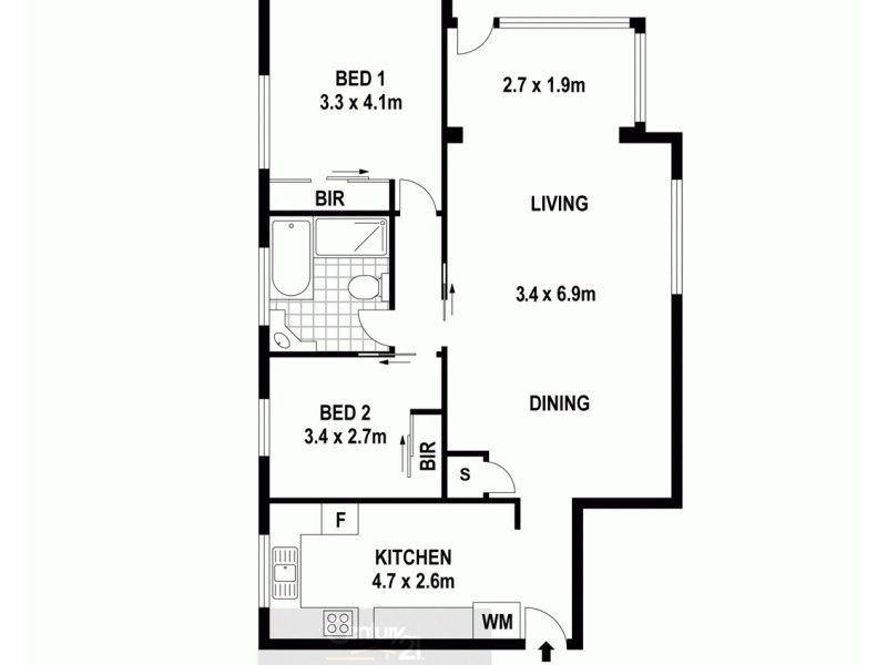 3/2-4 Empress Street, Hurstville NSW 2220 Floorplan