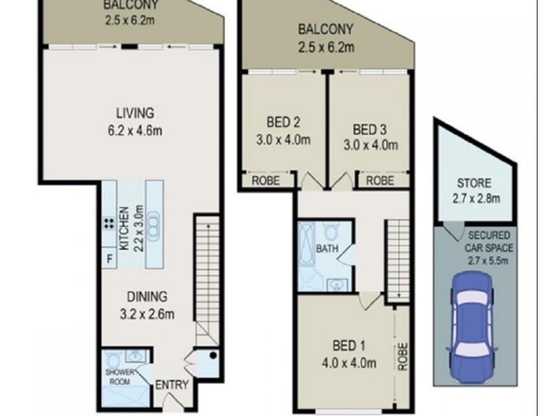 8/333 Stoney Creek Road, Kingsgrove NSW 2208 Floorplan