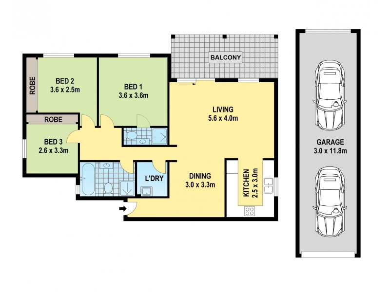1/479-483 Forest Road, Penshurst NSW 2222 Floorplan
