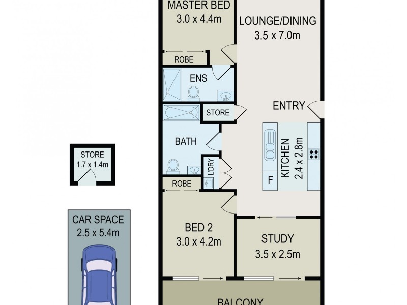 402/5 Herry St, Turrella NSW 2205 Floorplan