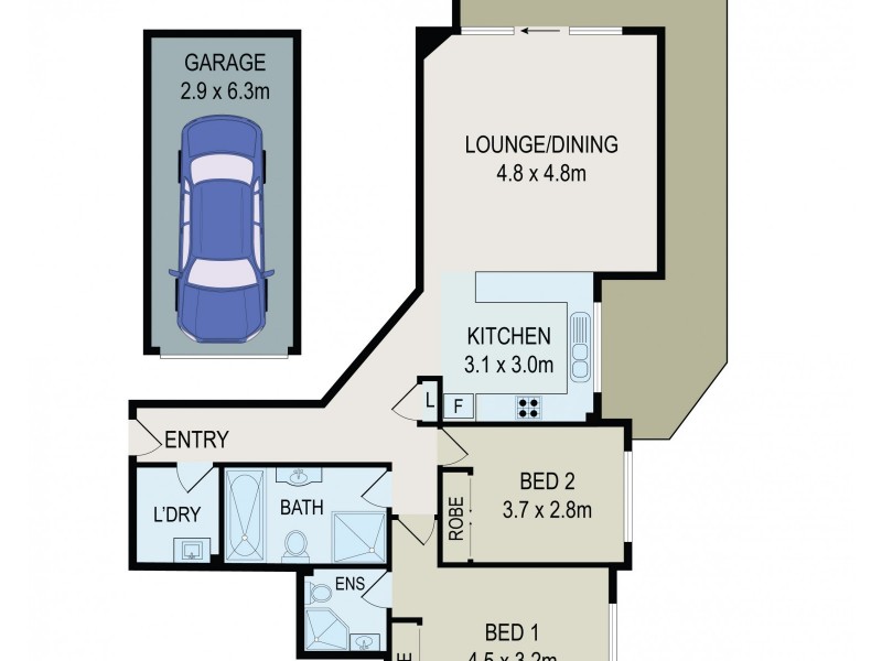5/428-430 Railway Parade, Allawah NSW 2218 Floorplan