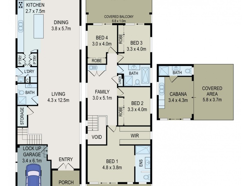 13A Henry Lawson Drive, Peakhurst NSW 2210 Floorplan
