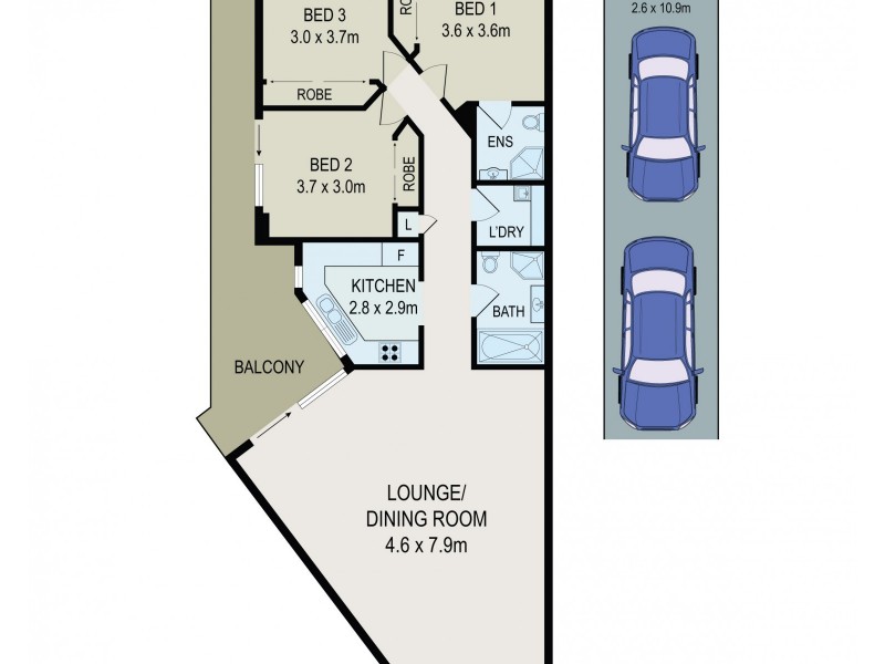 1106/3 Keats Avenue, Rockdale NSW 2216 Floorplan