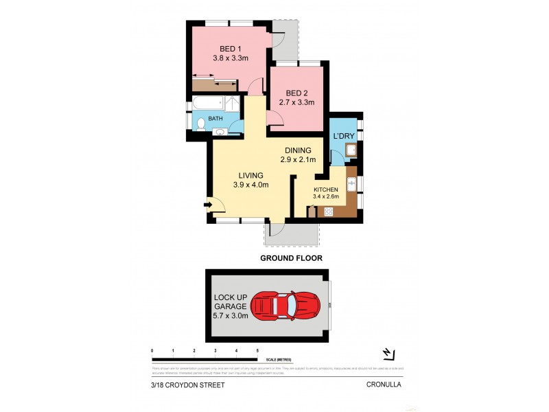 3/18 Croydon Street, Cronulla NSW 2230 Floorplan