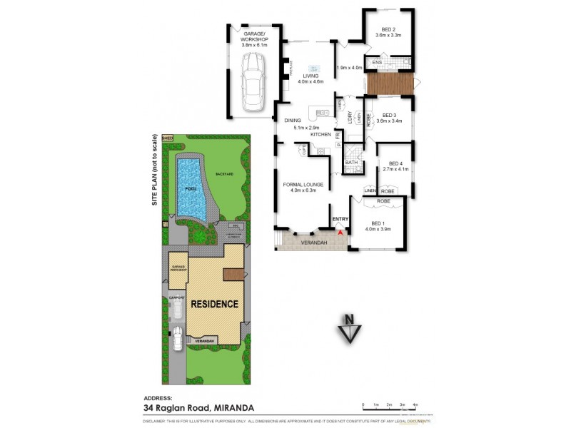 34 Raglan Road, Miranda NSW 2228 Floorplan