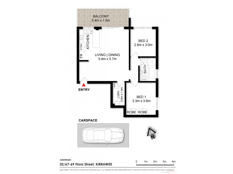 32/ 67-71 Flora Street, Kirrawee NSW 2232 Floorplan
