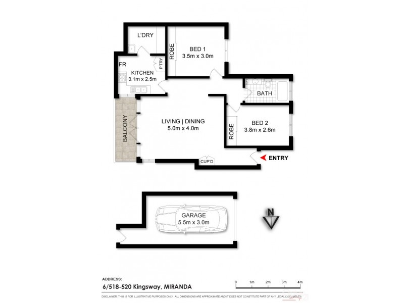 6/518-520 Kingsway, Miranda NSW 2228 Floorplan