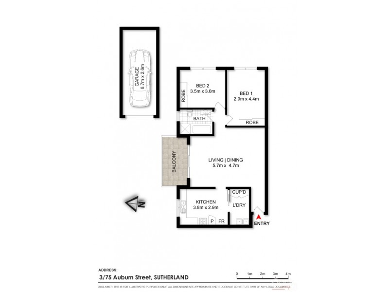 3/75 Auburn Street, Sutherland NSW 2232 Floorplan
