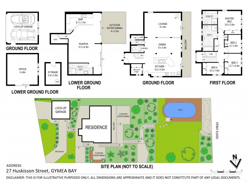 27 Huskisson Street, Gymea Bay NSW 2227 Floorplan