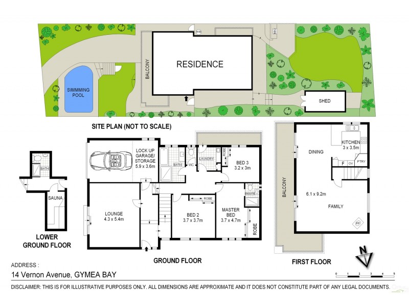 14 Vernon Avenue, Gymea Bay NSW 2227 Floorplan