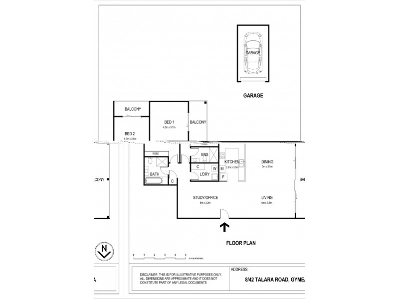 8/42 Talara Road, Gymea NSW 2227 Floorplan