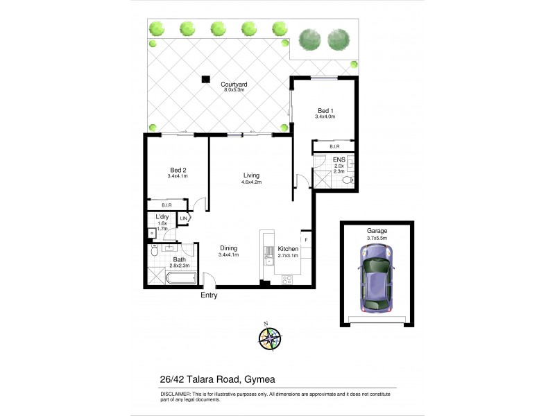 26/42 Talara Road, Gymea NSW 2227 Floorplan
