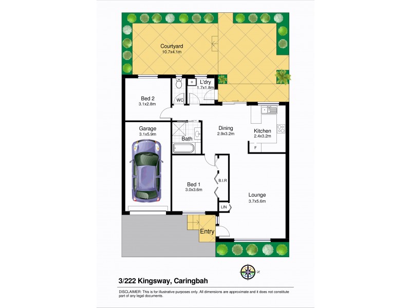 3/222 Kingsway, Caringbah South NSW 2229 Floorplan
