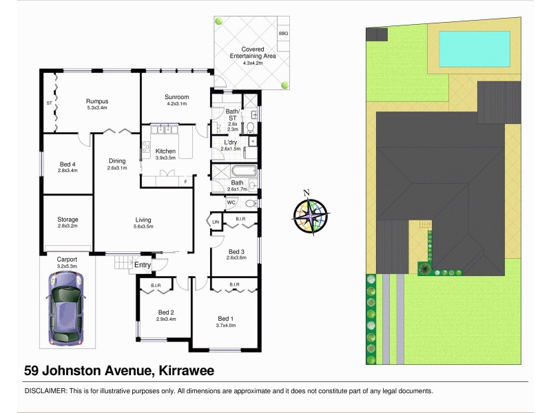 59 Johnston Avenue, Kirrawee NSW 2232 Floorplan