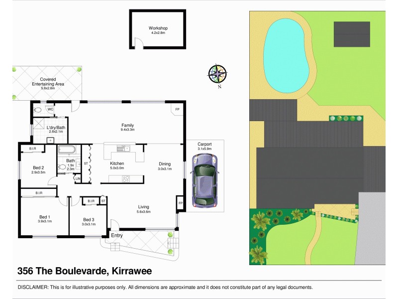 356 The Boulevarde, Kirrawee NSW 2232 Floorplan